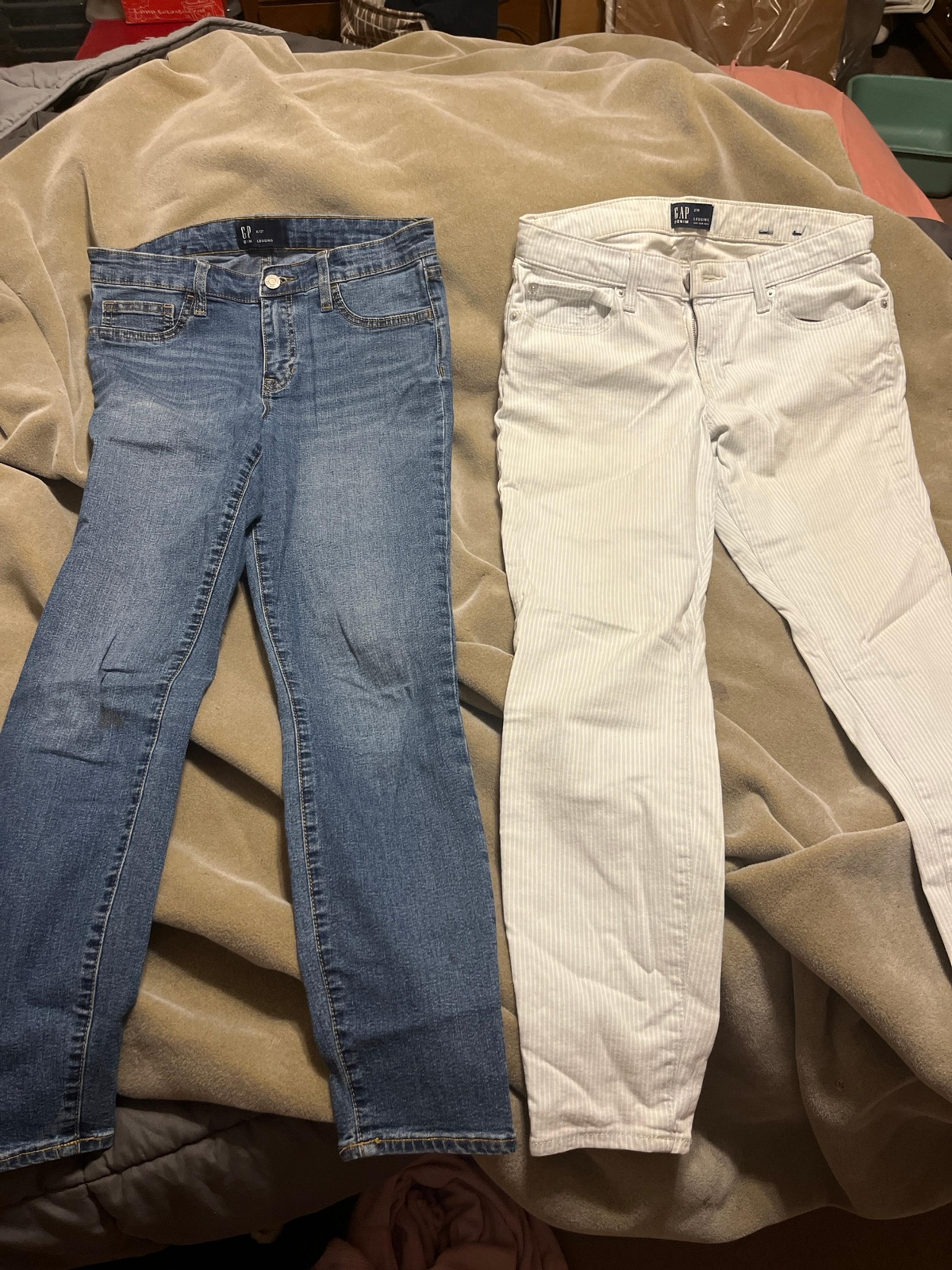Gap Denim Leggings Two Pairs Size 27