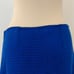 St. John Royal Blue Black Knit Pencil Skirt Striped Color-Block Knitwear Size 8
