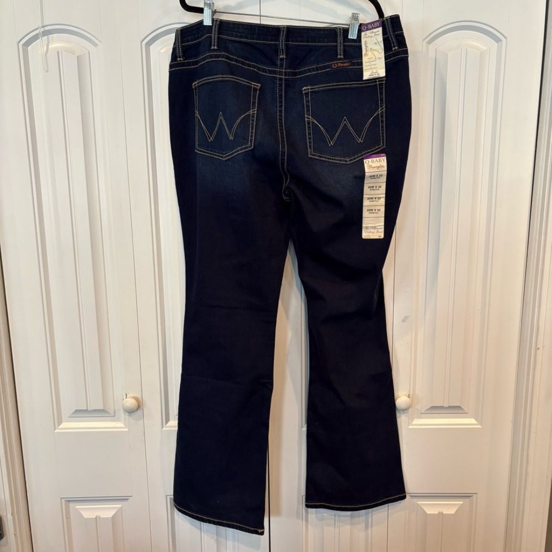 Wrangler Q Baby No Gap Waistband Bootcut Jeans Size 20