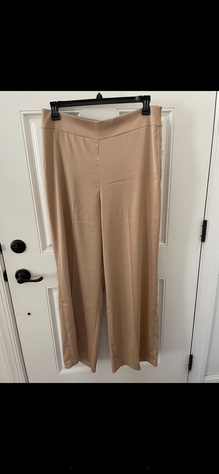 Brand New With Tags Anne Klein Satin Wide Leg Pants. Size 12. Champagne Color.