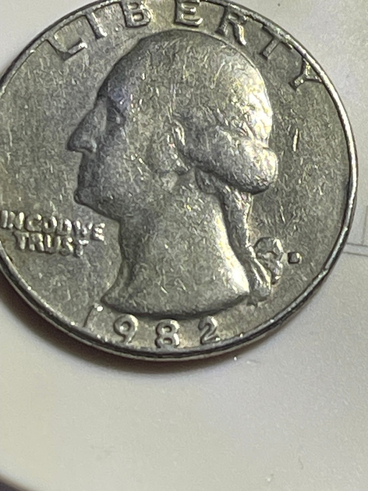 1982 D Error Quarter