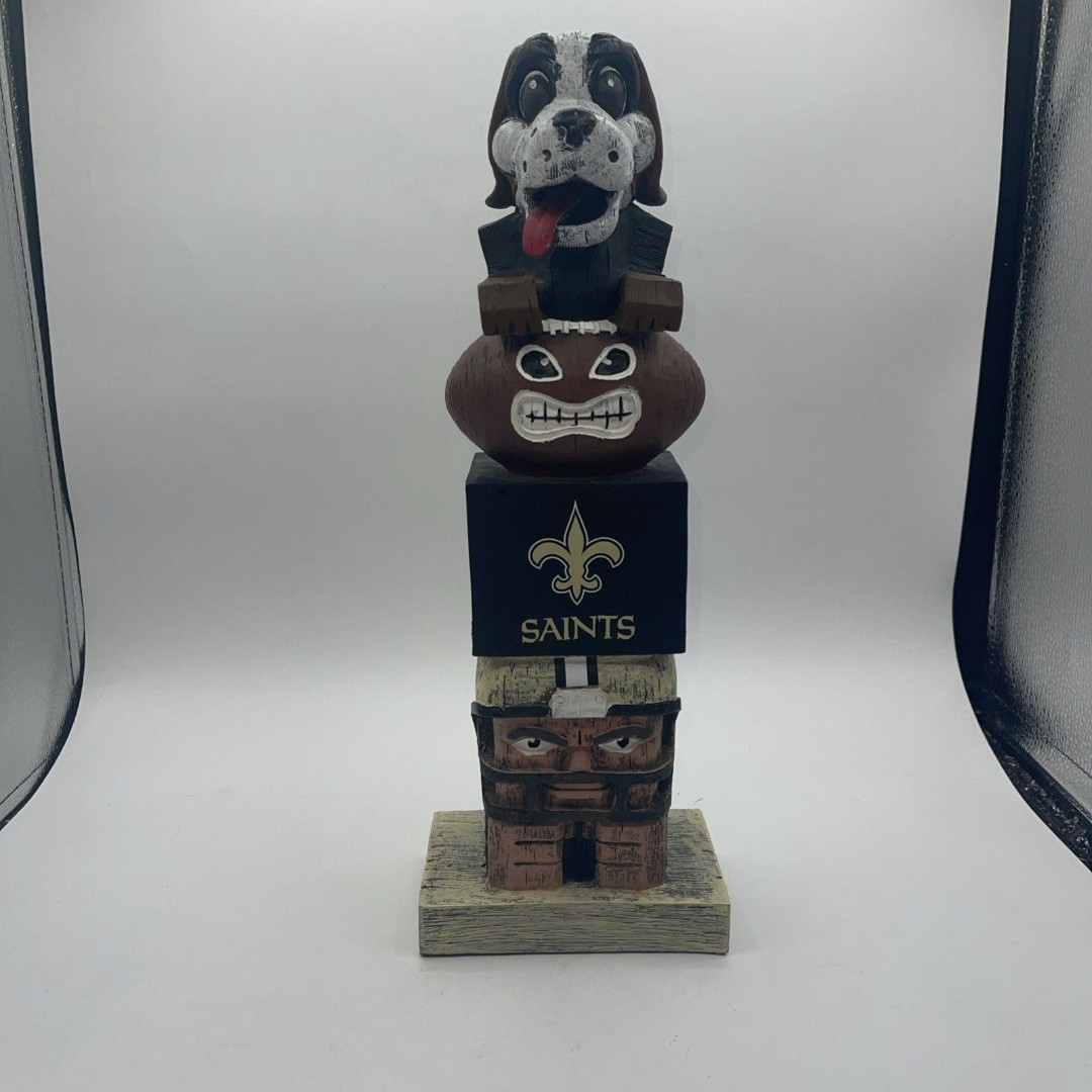 New Orleans Saints 15.5 Inch Tiki Totem Statue Resin NFL