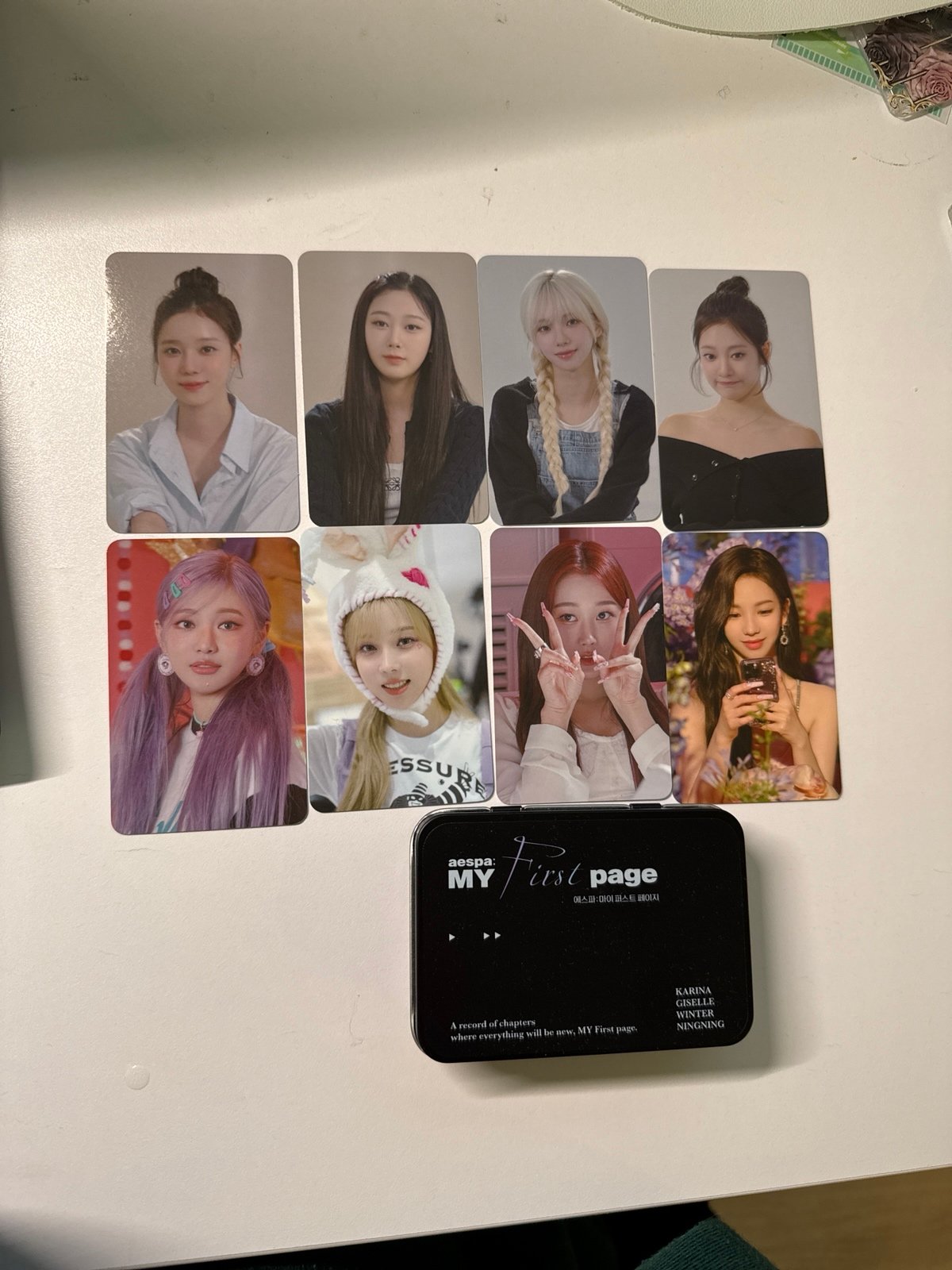 Aespa My First Page Movie photocard set