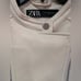 ZARA Vegan Faux Leather Motorcycle Moto Zippered Jacket in Winter White Size XL