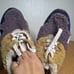 Flower Mountain Pampas Teddy Shearling & Suede Sneaker Shoe Size 7