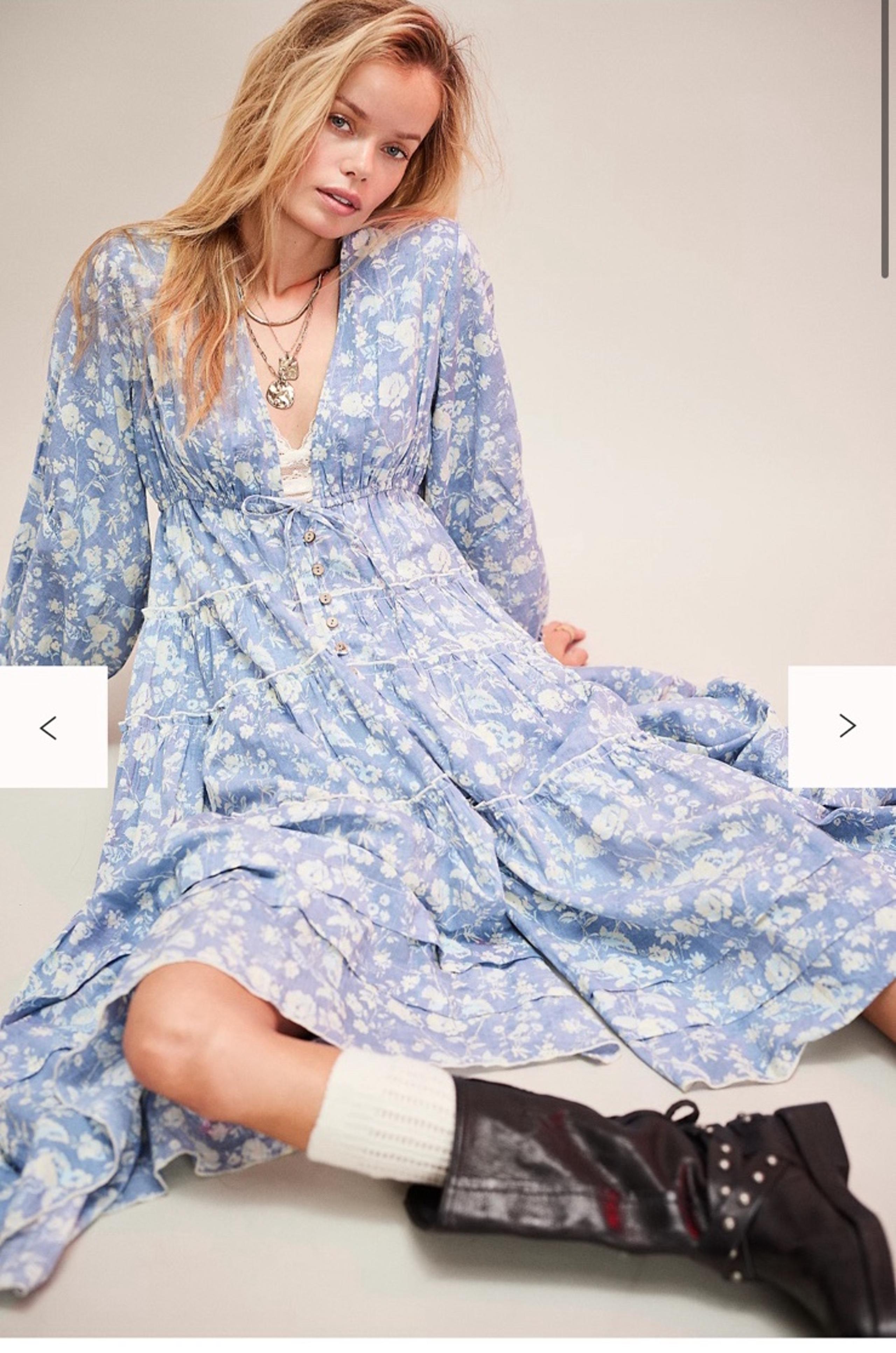 Free people Pappiet Floral Midi Dress