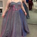 strapless gown
