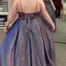 strapless gown