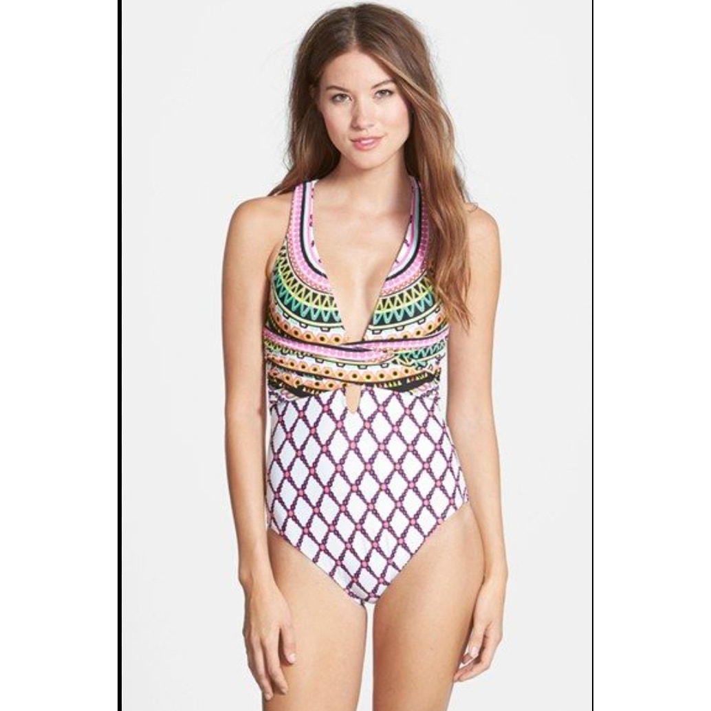 Trina Turk Kon Tiki One-Piece Swimsuit Size 10