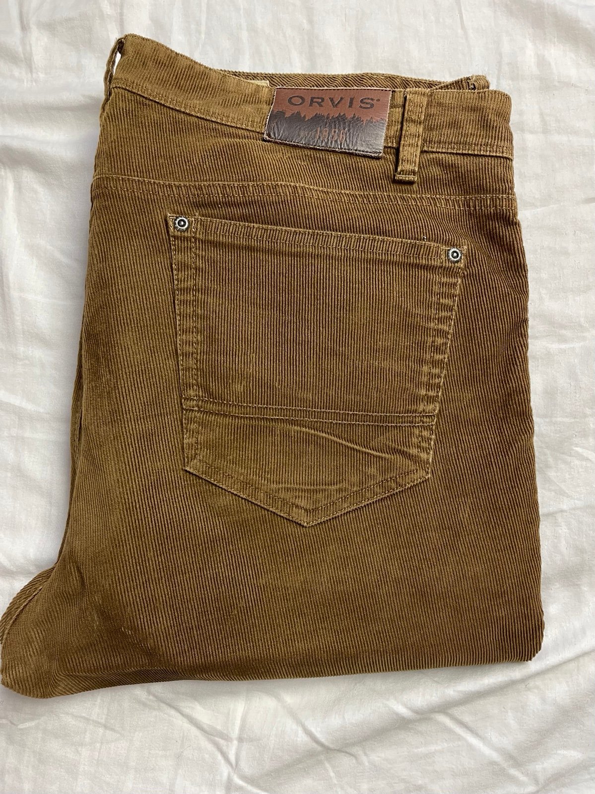 Orvis 1856 Stretch 5-Pocket Cords in Tabacco sz 40x32