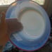 Rare 10.5 Italian Art Glass Plate/Bowl, Pink & Blue Opalescent Venetian Glass