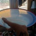 Rare 10.5 Italian Art Glass Plate/Bowl, Pink & Blue Opalescent Venetian Glass