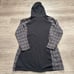 Prana Hoodie Womens Medium Black Gray Organic Pullover Gorpcore Outdoor Hike