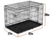 Dog crate witb two two doors easy to cle