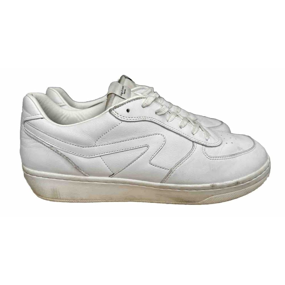 Rag And Bone Mens Low Top Leather White Sneaker Shoes 46 US 13