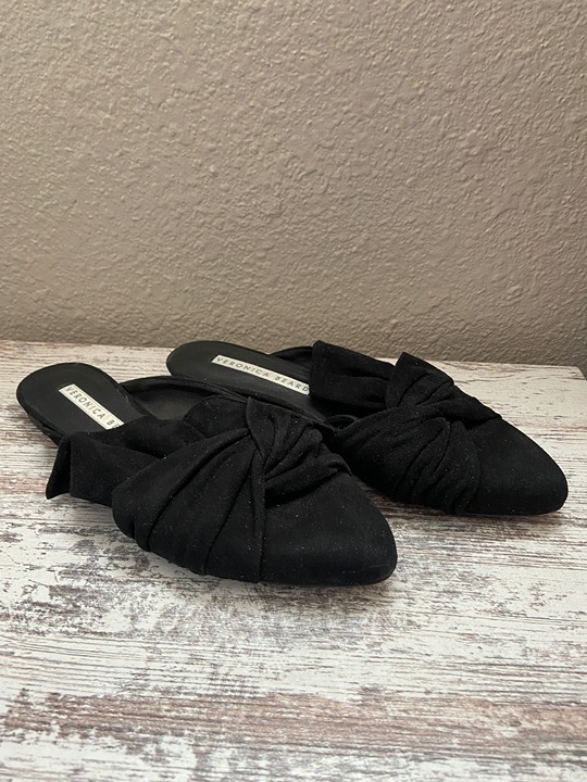 Veronica Beard Suede Black Mule 38.5/8