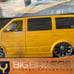 JADA DUB CITY CHEVROLET ASTRO VAN YELLOW 1:18 DIECAST BIG BALLERS NIB NEW 2003
