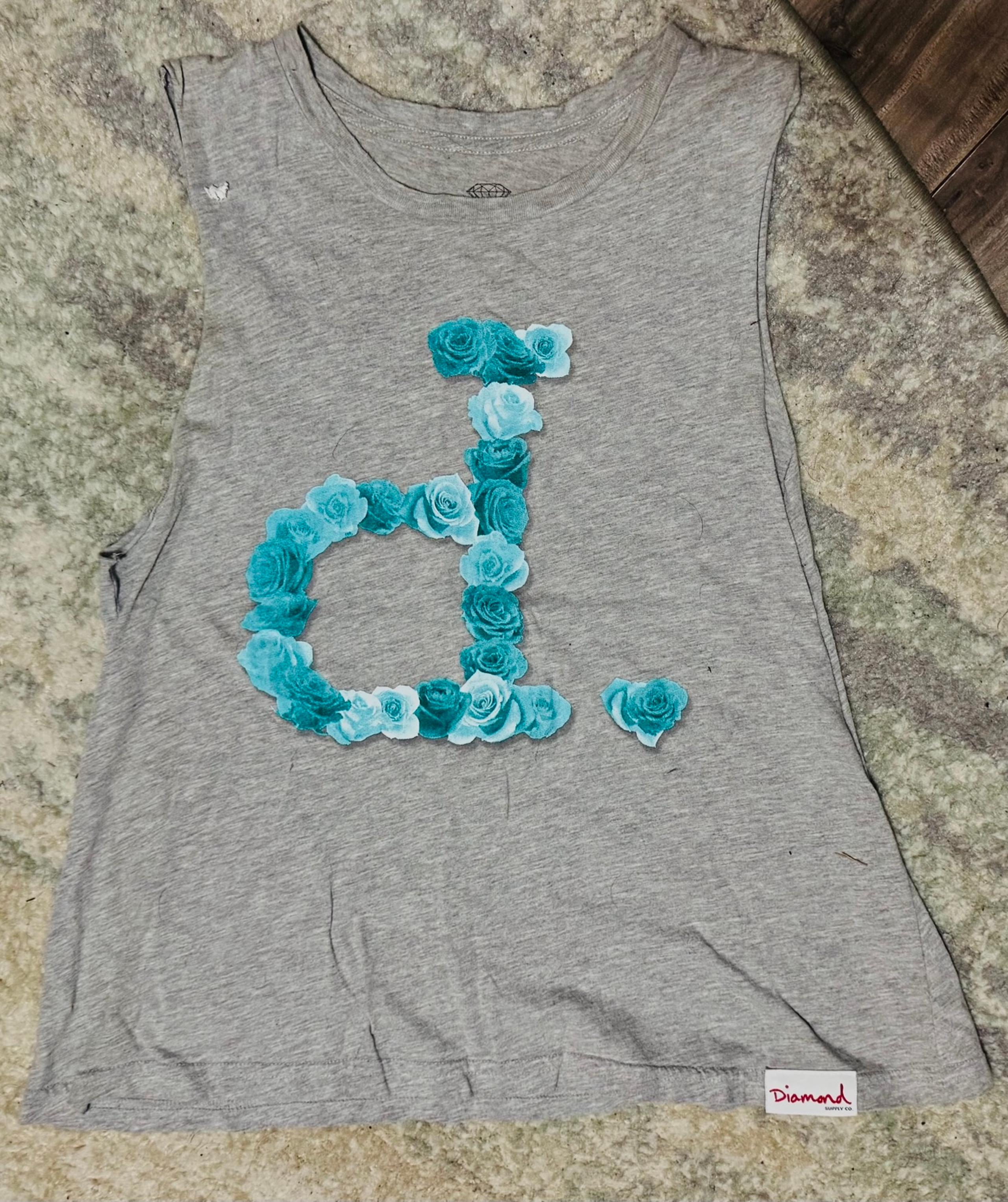 Diamond Supply Company Womens Tanktop Floral Logo NWOT