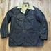 Men's Vintage 70's Sears USA Dark Blue Sherpa Lined Barn Chore Coat Jacket Sz XL