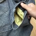 Men's Vintage 70's Sears USA Dark Blue Sherpa Lined Barn Chore Coat Jacket Sz XL
