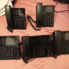 Poly VVX 250 Voip Office Phone x2 and Poly VVX 450 Voip Office Phone x3
