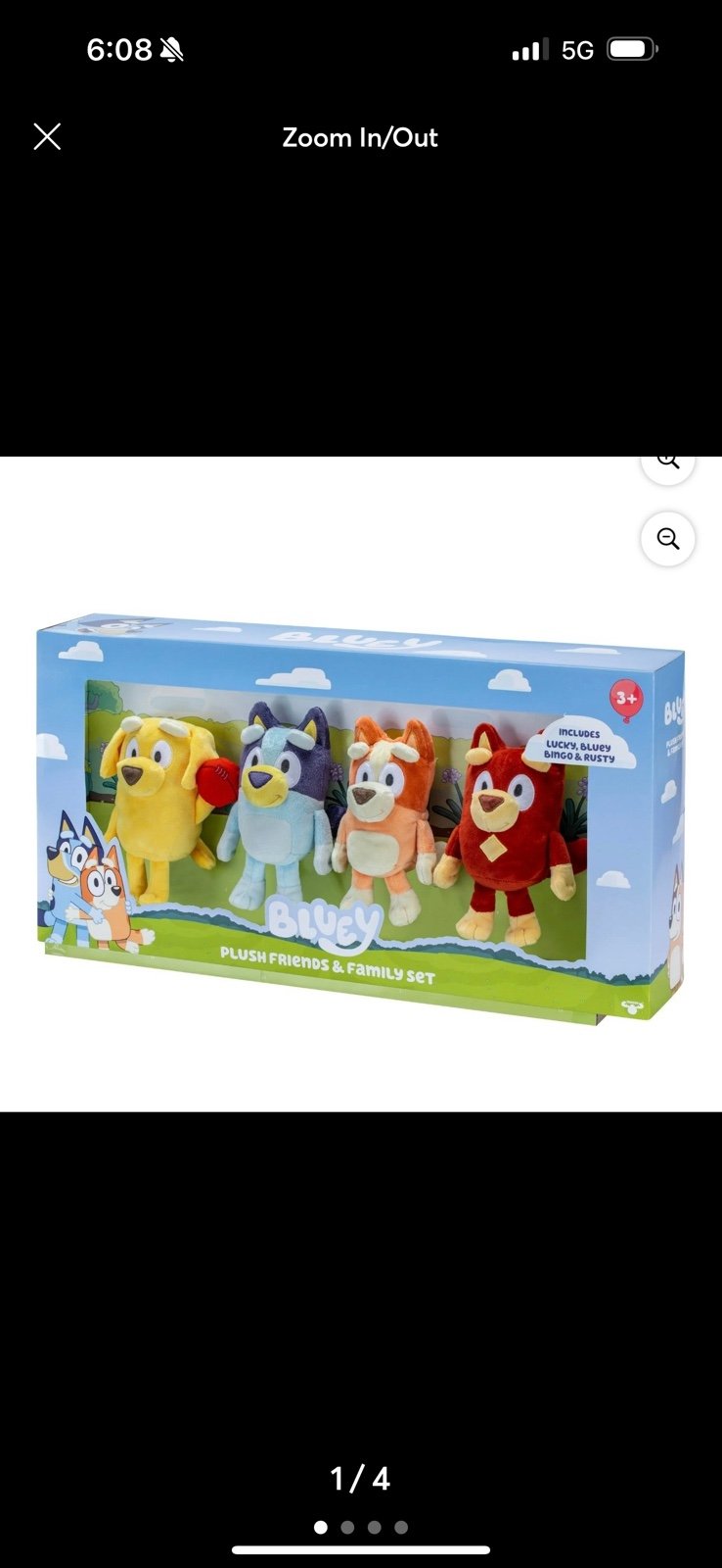 NWT Bluey Plush Friends and Family Set Birthday Gift