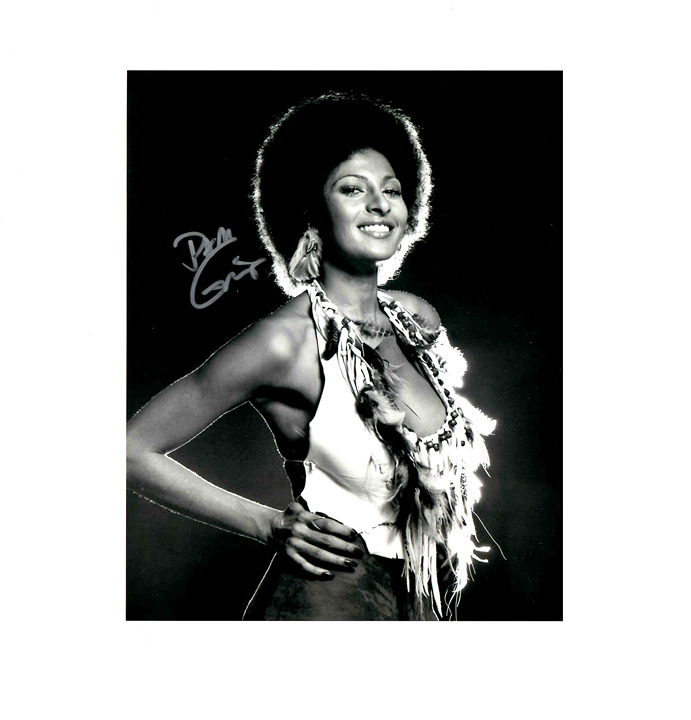 Pam Grier Signed Autograph 8x10 Foxy Brown Photo