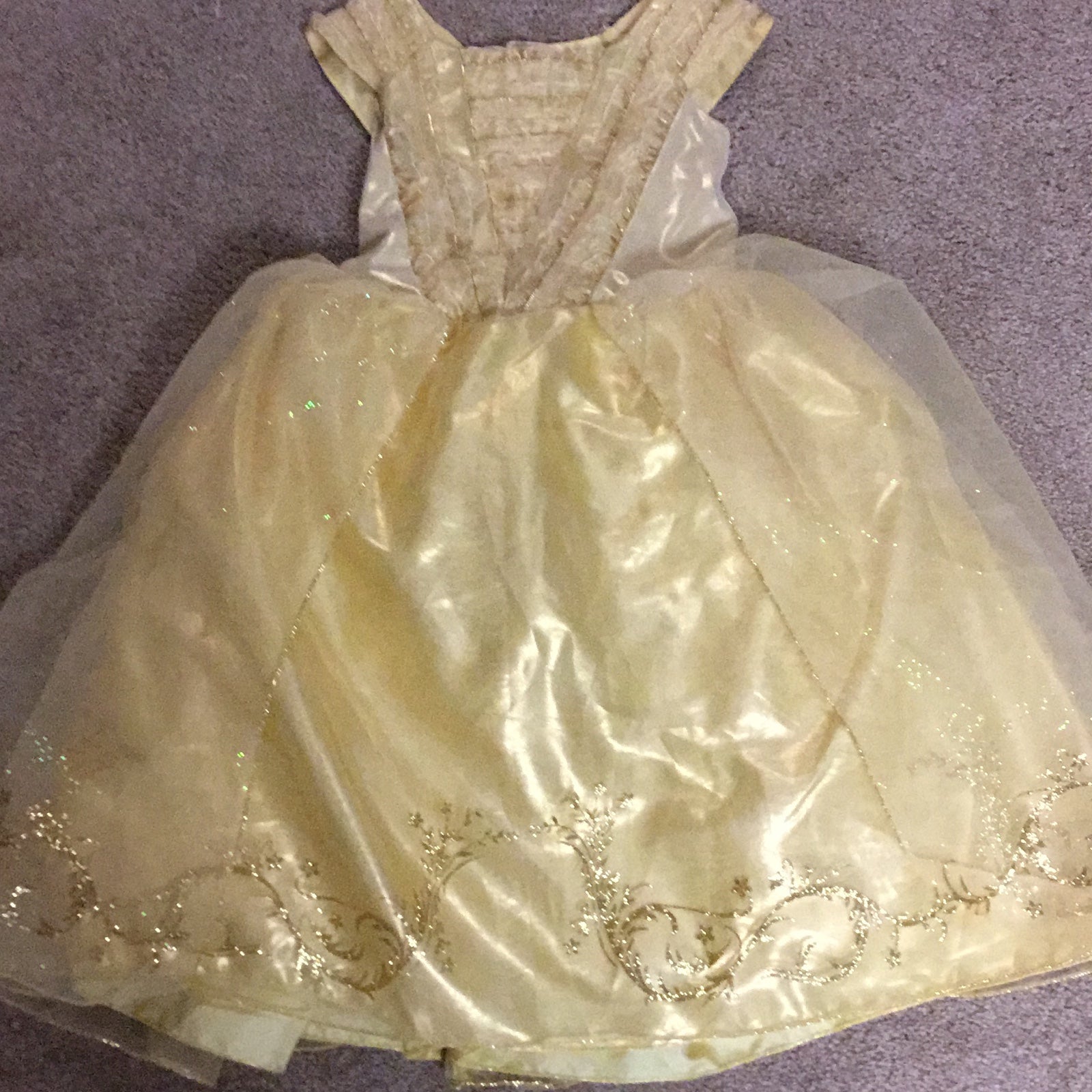 Disney Store deluxe Princess Belle ball gown dress new Sz 4 limited edition