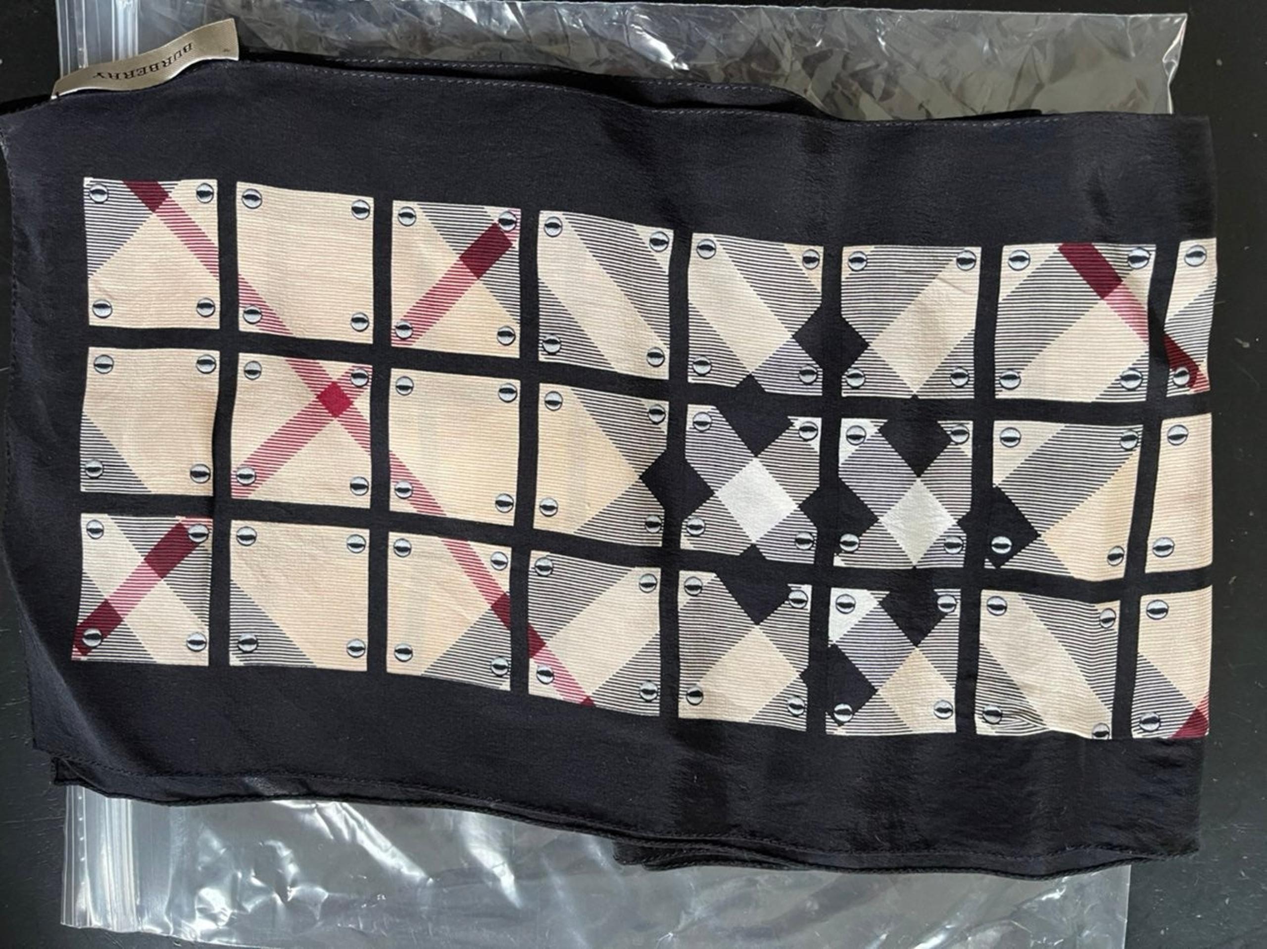 Silk burberry scarf