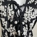 Amita Naithani Swim One Piece Halter Top Black Embroidered Size M