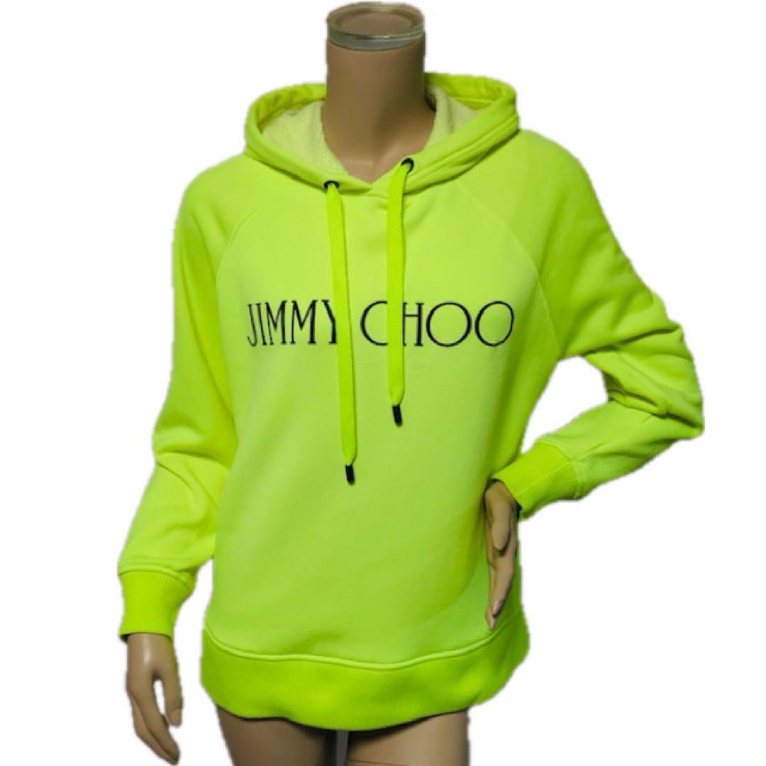 Good Condition★Jimmy Choo・NEON-HOODIE Brand Logo Hoodie (Size M)