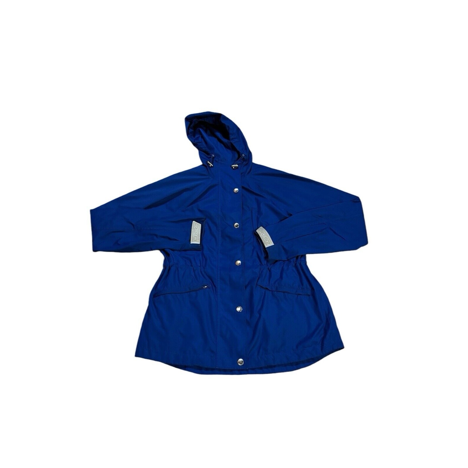 Lauren Ralph Lauren Hooded Windbreaker Jacket Blue Size XS Designer Spring