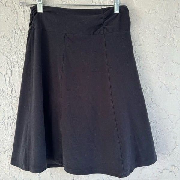 SCOTTeVEST Skirt Women XS Black A Line Pockets Casual Work