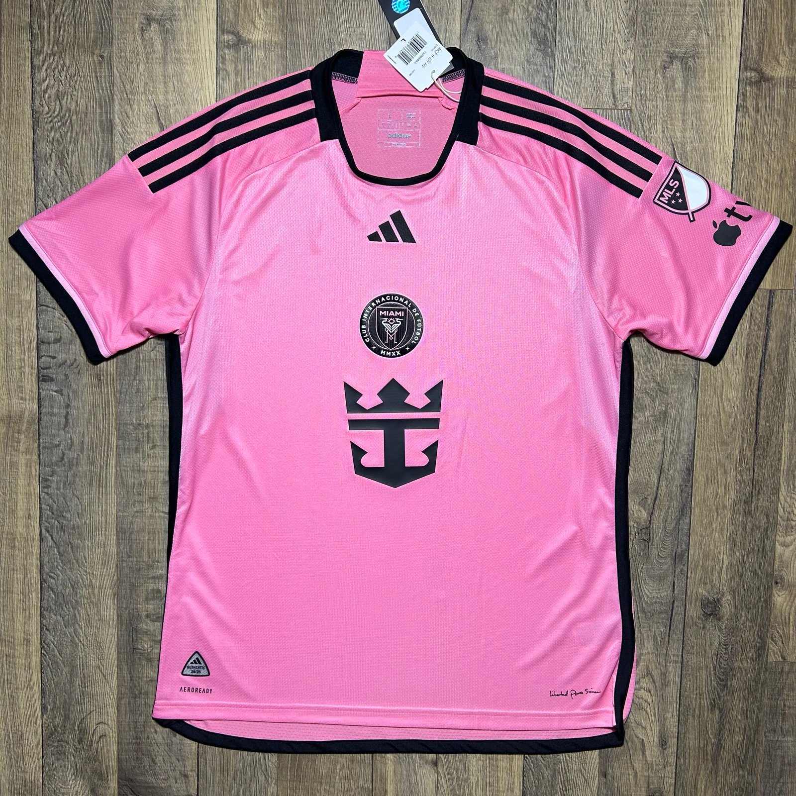 Adidas Inter Miami CF 2024 Authentic Soccer Jersey Men’s Large NWT 120 Pink