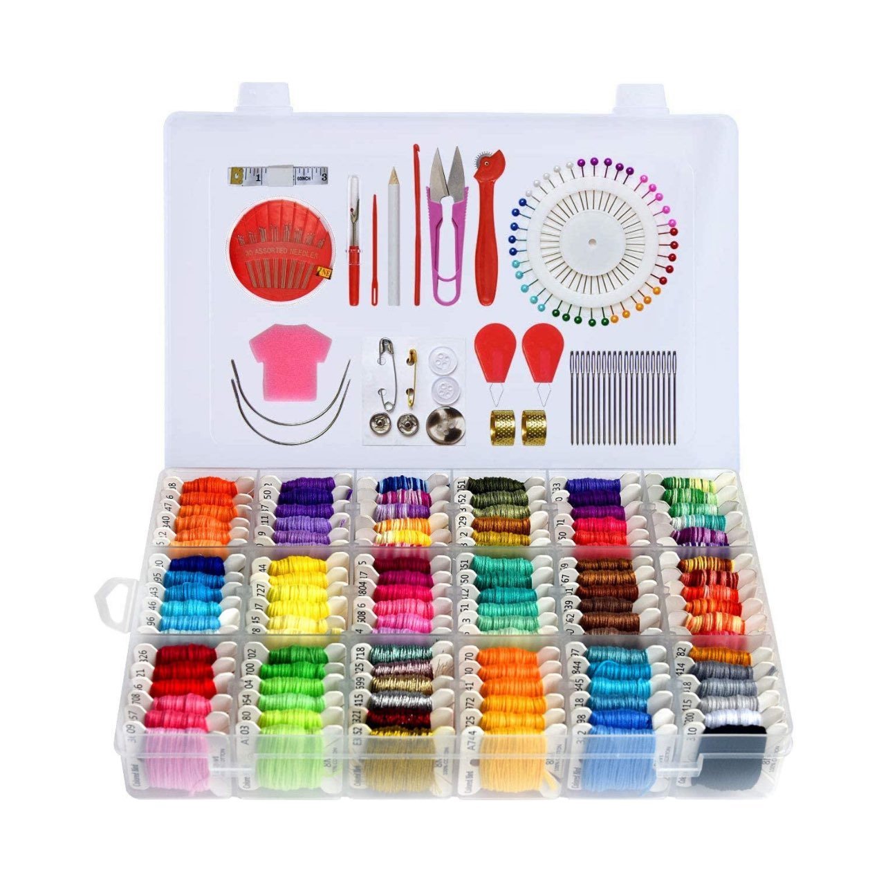 418 Embroidery Thread String Kits with Organizer Storage Box