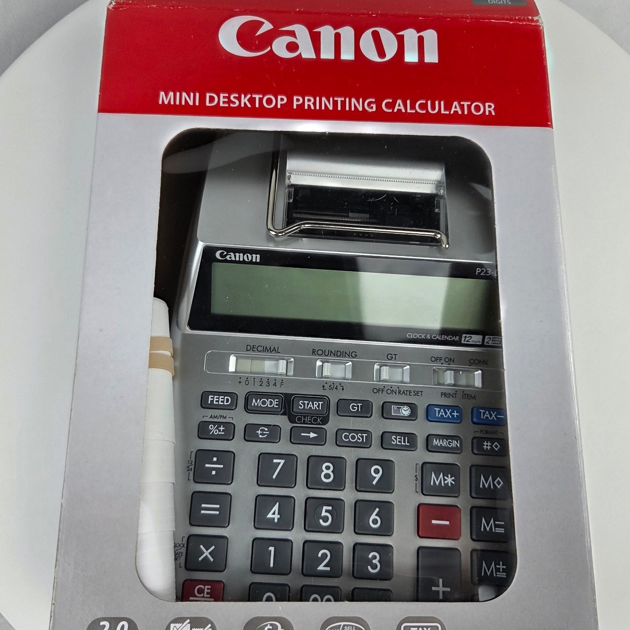 Canon P23-DHV-3, Mini Desktop Printing Calculator, Brand New!!!