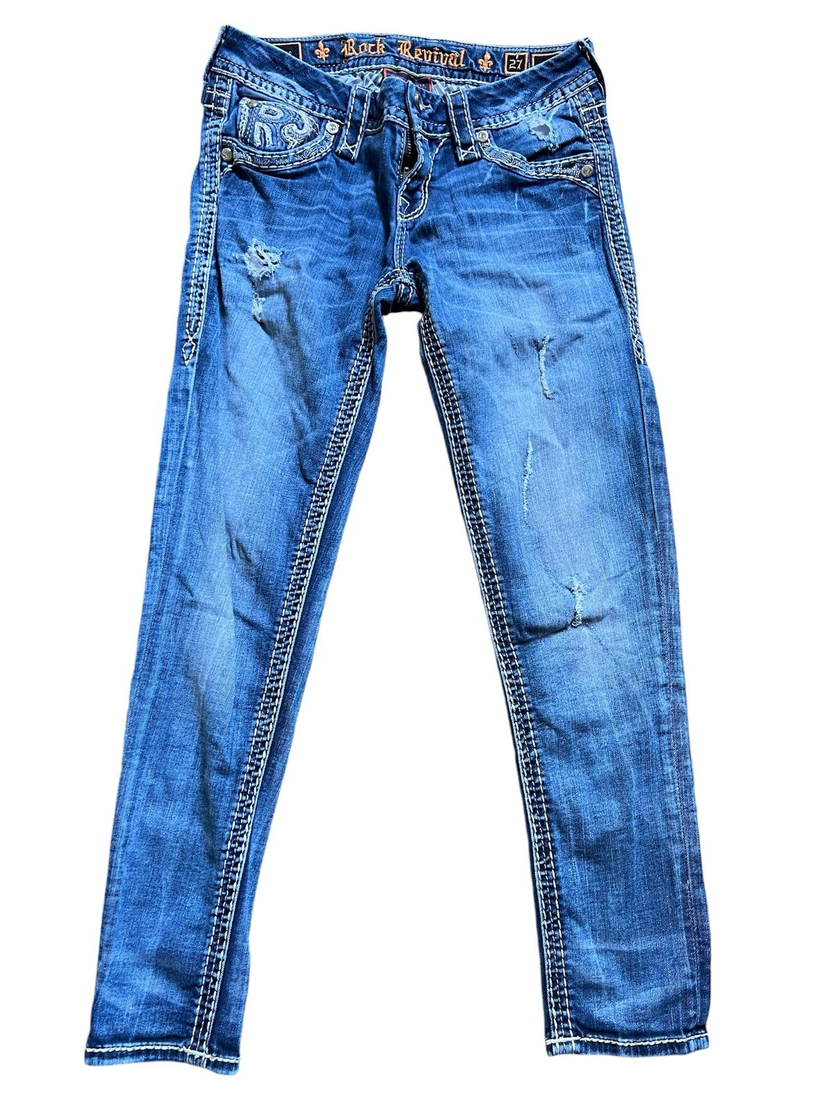ROCK REVIVAL Sundee Ankle Skinny Stretch Jeans Size 27
