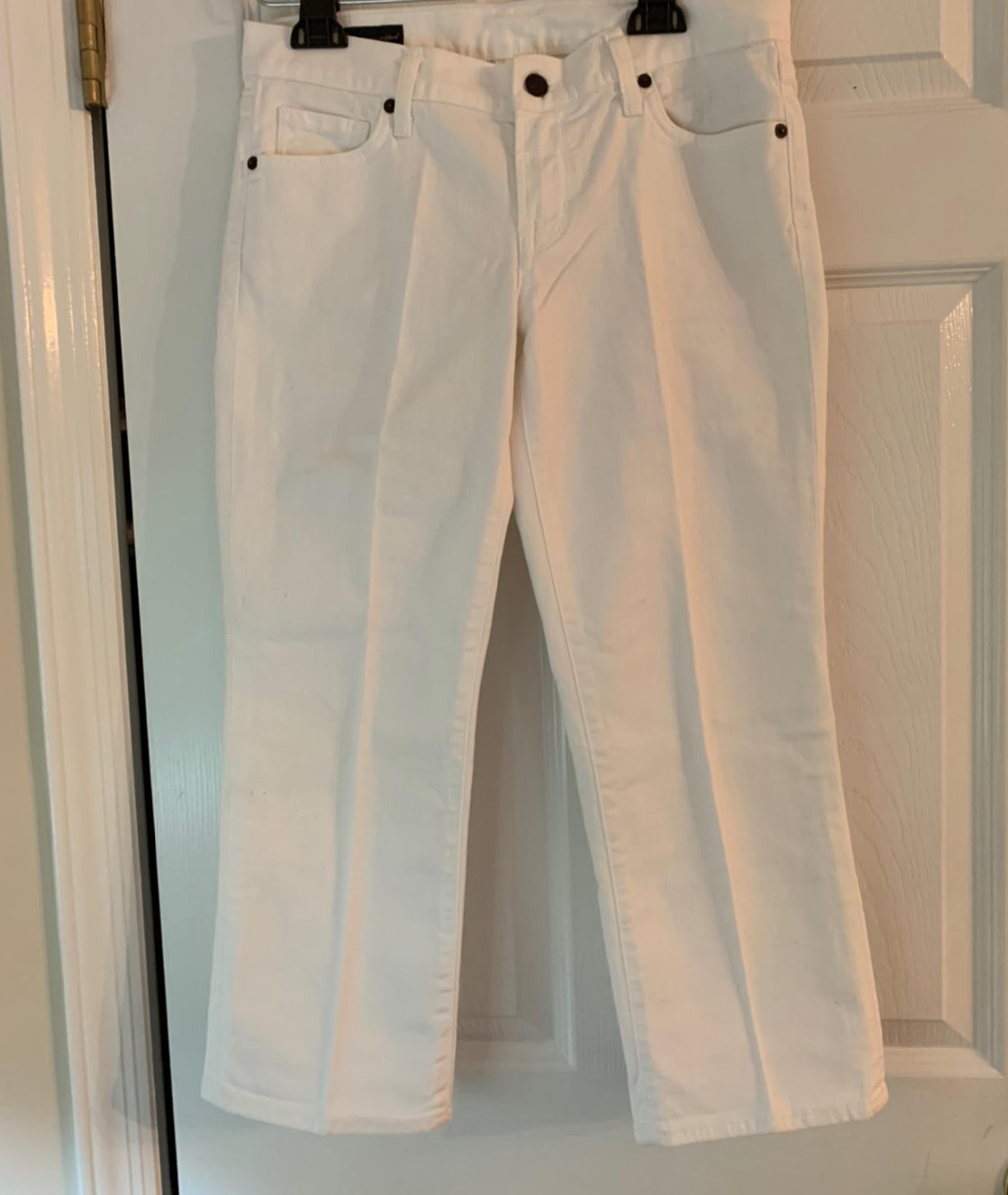 citizens of humanity cropped white jeans