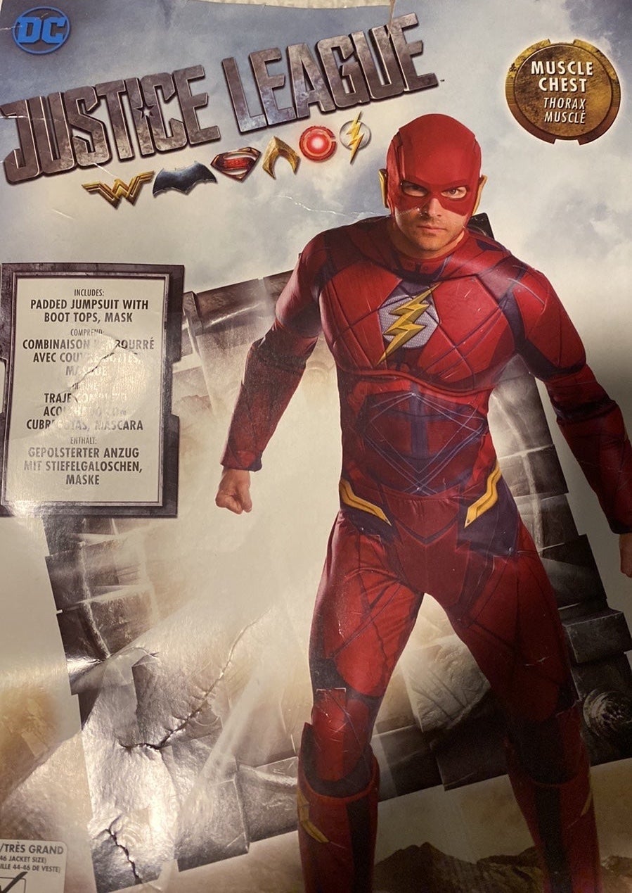 RUBIES The Flash mens Halloween Costume size XL