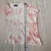 Wooden Ships Coral/White Tie Dye Maui V Slouchy Tee - S/M
