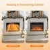 26 inch Electric Fireplace,3 Flame Modes Heater Insert with Remote Control 1500W