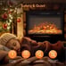 26 inch Electric Fireplace,3 Flame Modes Heater Insert with Remote Control 1500W