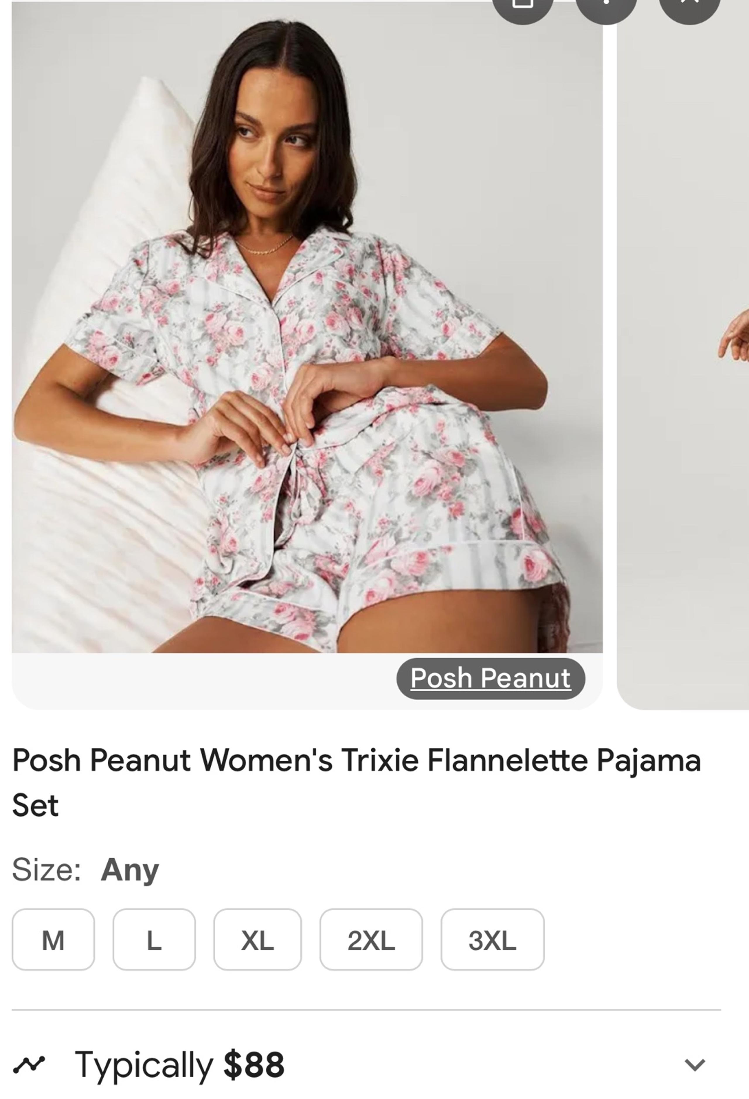 Posh Peanut Women’s Trixie Flannelette Pajama Set