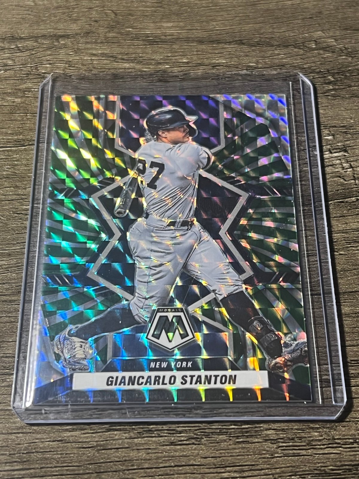 Giancarlo Stanton 2022 Mosaic 1st off the line refractor /12