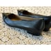 Vionic Black Arielle Leather Ballet Flats Chain Link Pointed Toe Women’s Sz 10