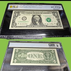 2006 1 dollar Note with low serial number 00000257