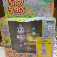 Tyco Bitsy Bears & Babies Set Wind up Lullabye Bear & Wriggles Stk No. 1522-2
