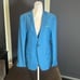 Men’s Blue Slim Fit Suit Jacket Blazer One Button Notched Lapel Size 30 NEW
