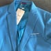 Men’s Blue Slim Fit Suit Jacket Blazer One Button Notched Lapel Size 30 NEW