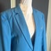 Men’s Blue Slim Fit Suit Jacket Blazer One Button Notched Lapel Size 30 NEW